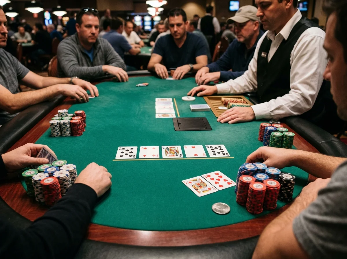Poker Holdem live bord på Holyluck Casino