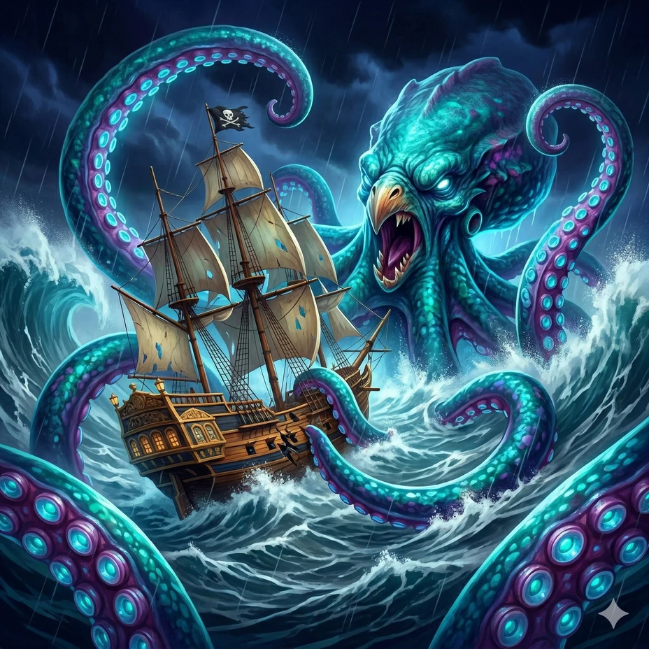 Release The Kraken slot på Holyluck Casino